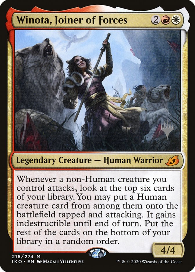 Winota, Joiner of Forces (Promo Pack) [Ikoria: Lair of Behemoths Promos] | Gamers Paradise