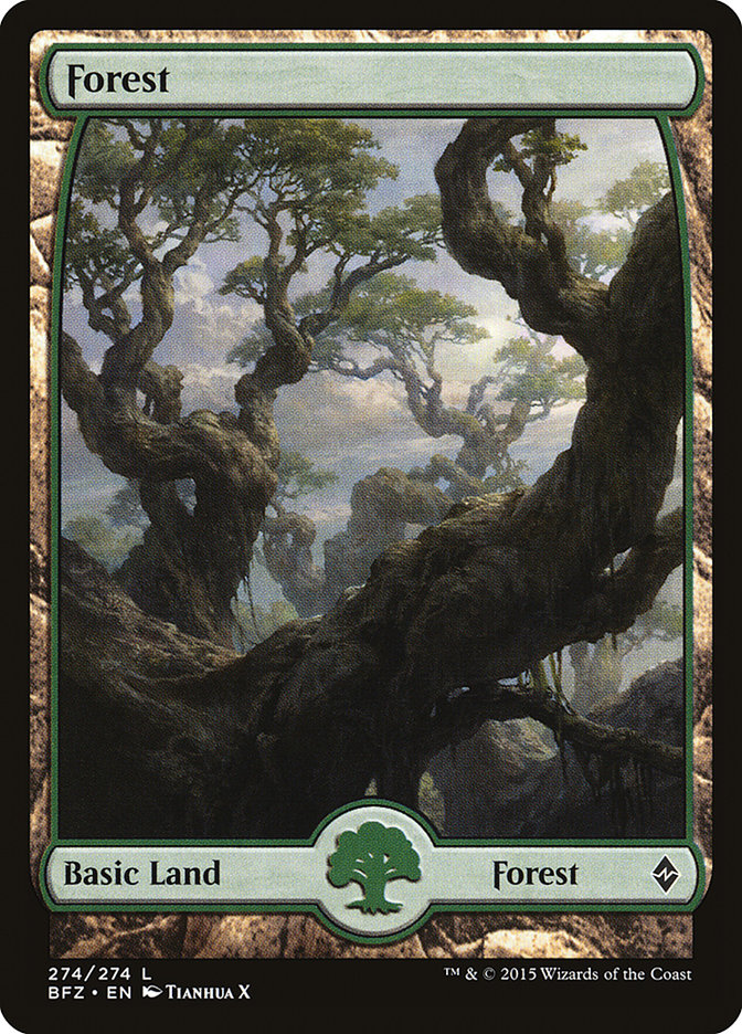 Forest (274) [Battle for Zendikar] | Gamers Paradise