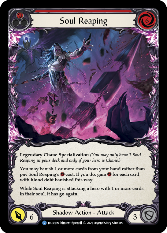 Soul Reaping [MON199-RF] 1st Edition Rainbow Foil | Gamers Paradise