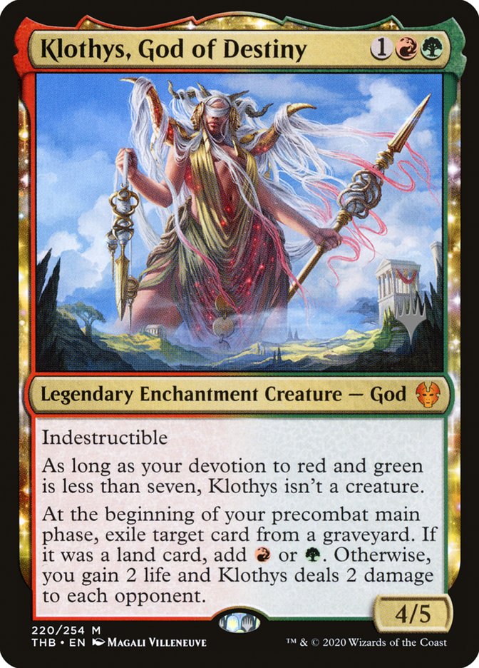 Klothys, God of Destiny (Promo Pack) [Theros Beyond Death Promos] | Gamers Paradise