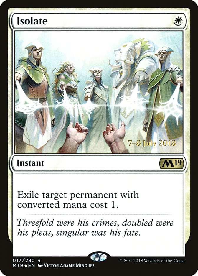 Isolate [Core Set 2019 Prerelease Promos] | Gamers Paradise