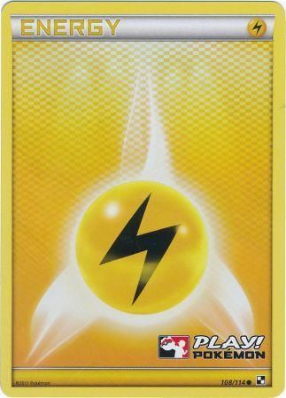 Lightning Energy (108/114) (Play Pokemon Promo) [Black & White: Base Set] | Gamers Paradise