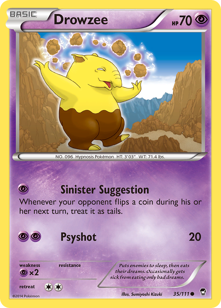 Drowzee (35/111) [XY: Furious Fists] | Gamers Paradise