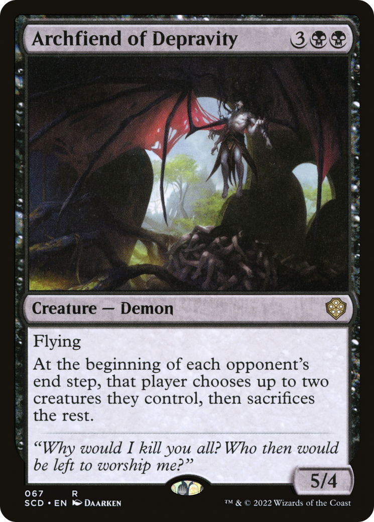 Archfiend of Depravity [Starter Commander Decks] | Gamers Paradise