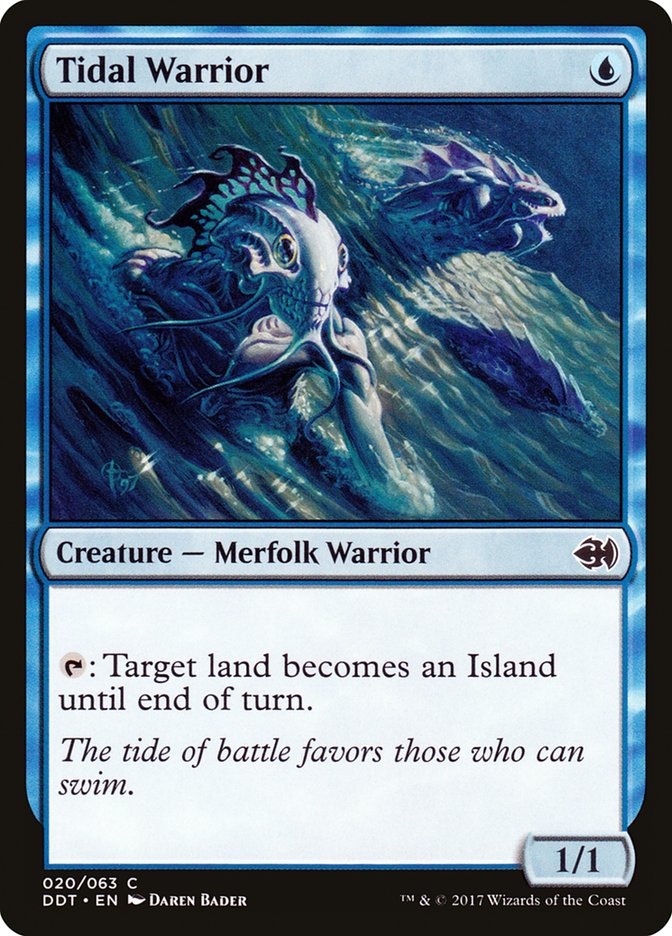 Tidal Warrior [Duel Decks: Merfolk vs. Goblins] | Gamers Paradise