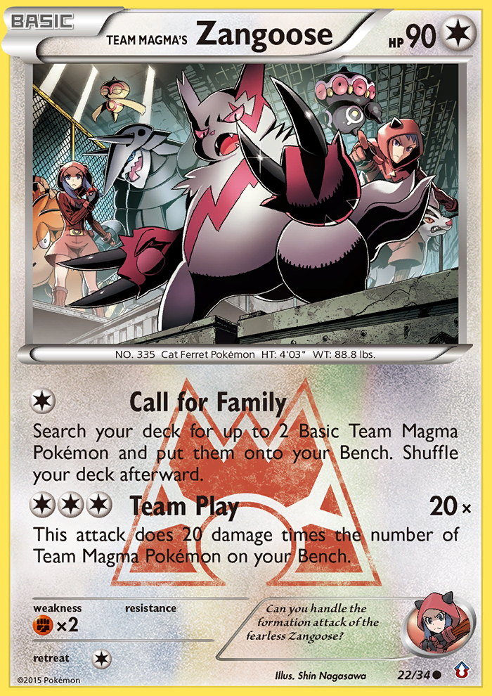 Team Magma's Zangoose (22/34) [XY: Double Crisis] | Gamers Paradise