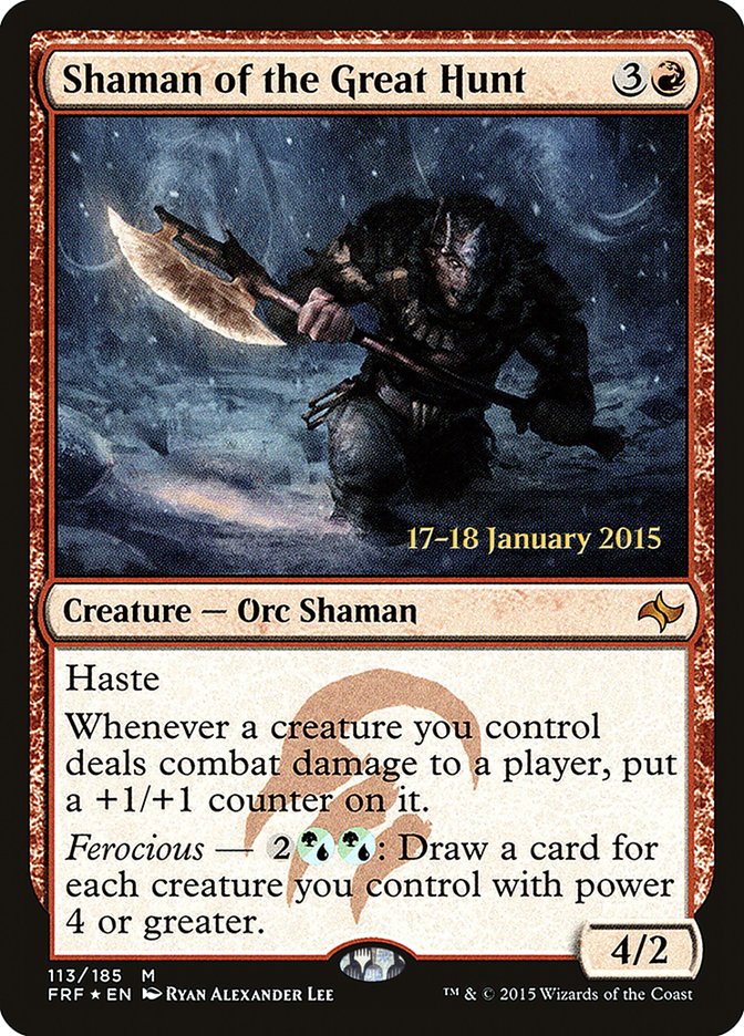 Shaman of the Great Hunt [Fate Reforged Prerelease Promos] | Gamers Paradise
