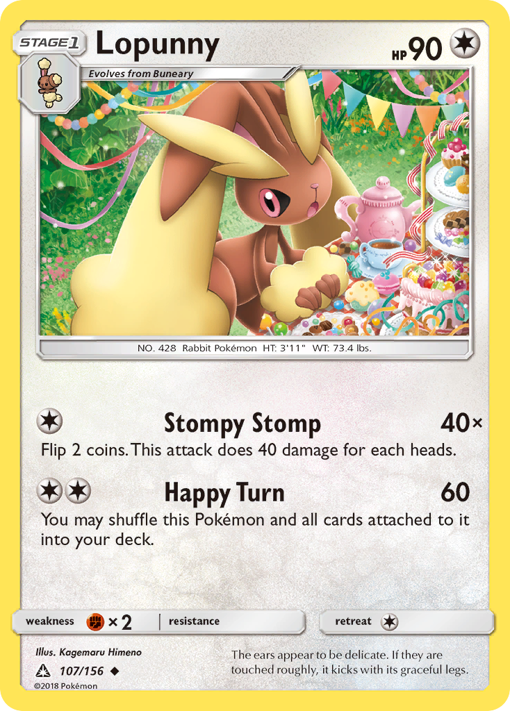 Lopunny (107/156) [Sun & Moon: Ultra Prism] | Gamers Paradise