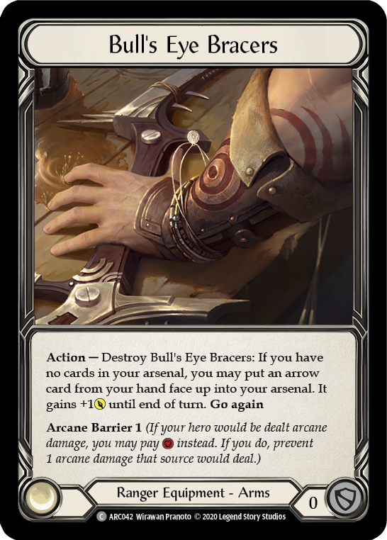 Bull's Eye Bracers [U-ARC042] Unlimited Rainbow Foil | Gamers Paradise