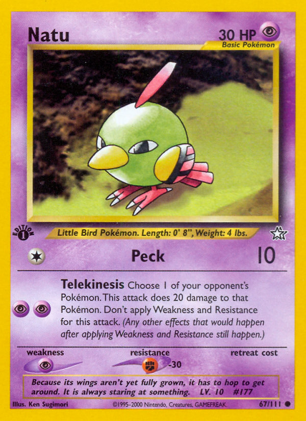 Natu (67/111) [Neo Genesis 1st Edition] | Gamers Paradise