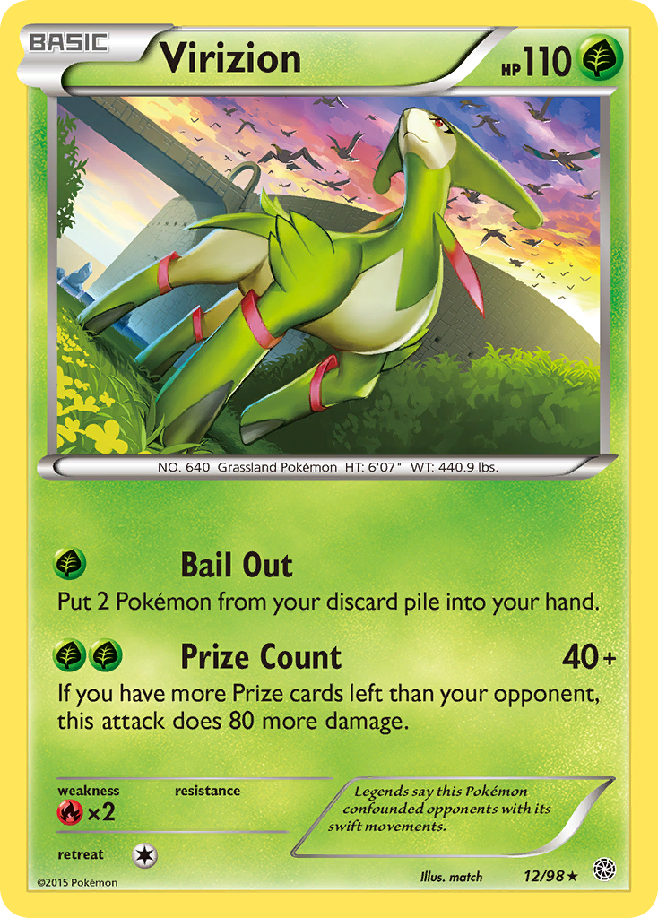 Virizion (12/98) [XY: Ancient Origins] | Gamers Paradise