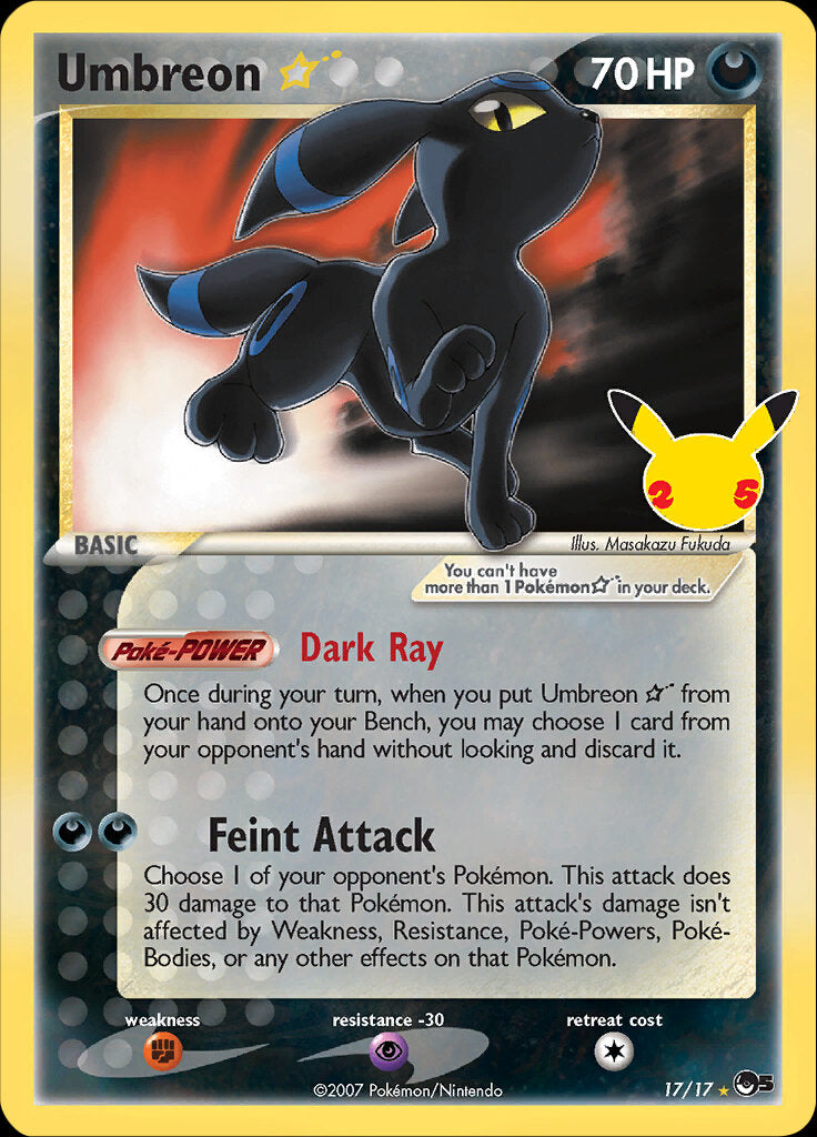 Umbreon (17/17) (Star) [Celebrations: 25th Anniversary - Classic Collection] | Gamers Paradise