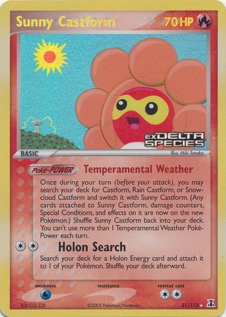 Sunny Castform (31/113) (Stamped) [EX: Delta Species] | Gamers Paradise