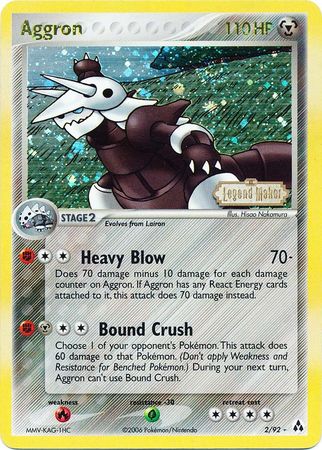 Aggron (2/92) (Stamped) [EX: Legend Maker] | Gamers Paradise