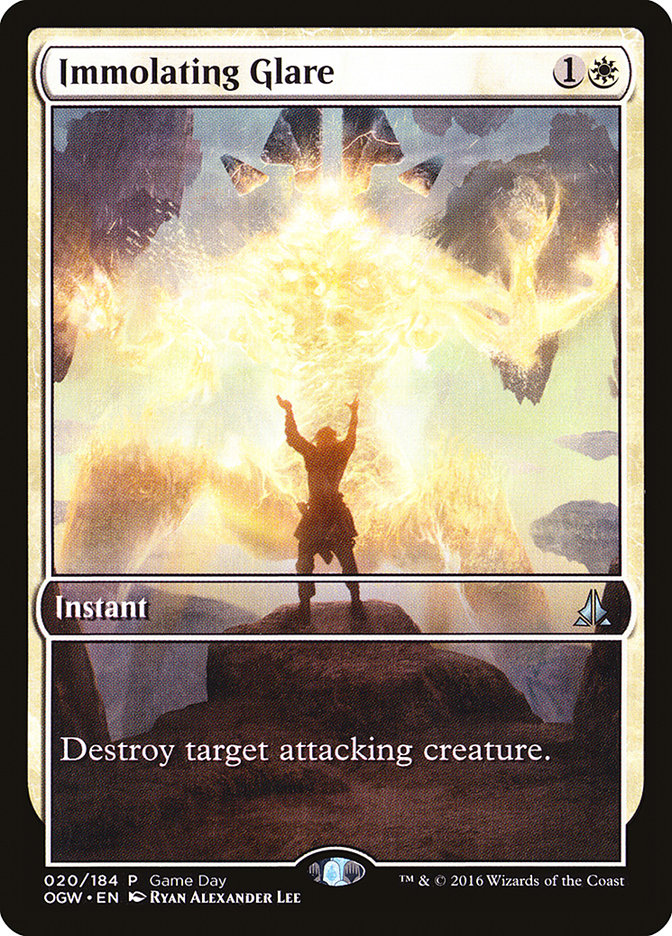Immolating Glare (Game Day) (Extended Art) [Oath of the Gatewatch Promos] | Gamers Paradise
