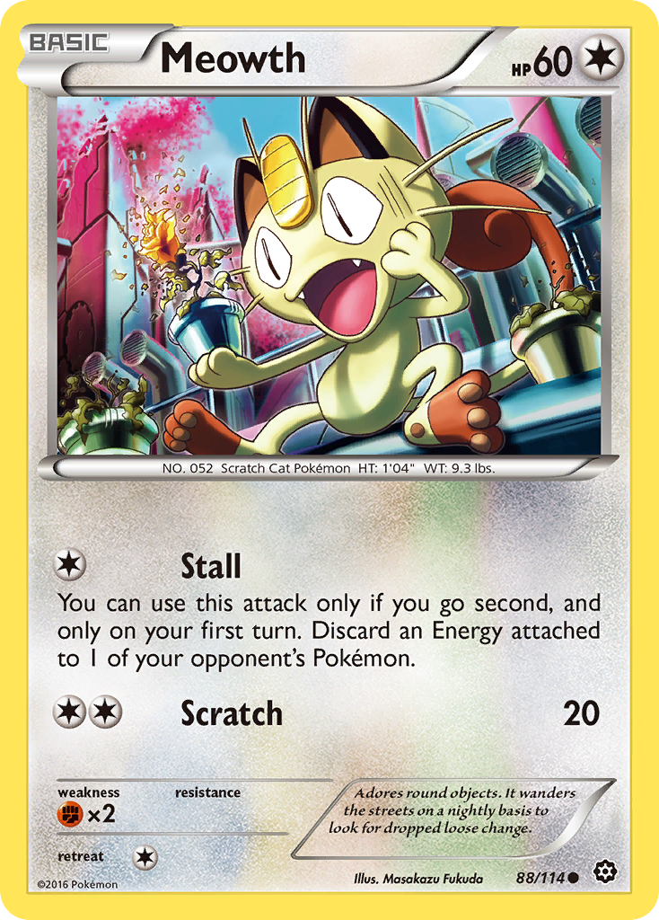 Meowth (88/114) [XY: Steam Siege] | Gamers Paradise