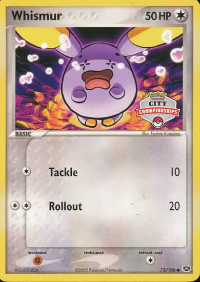 Whismur (73/106) (City Championship) [EX: Emerald] | Gamers Paradise