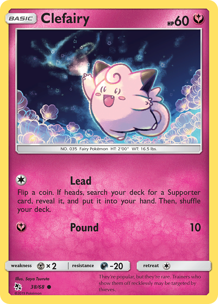 Clefairy (38/68) [Sun & Moon: Hidden Fates] | Gamers Paradise