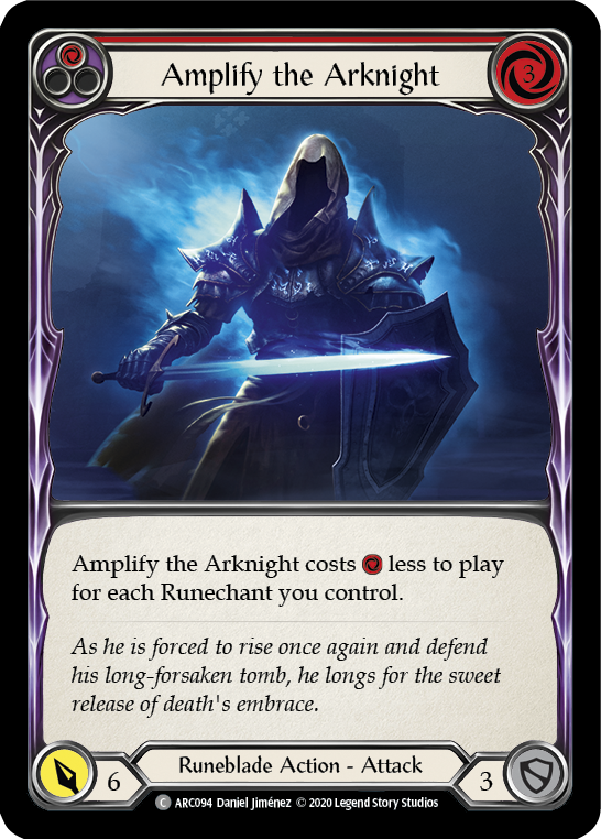 Amplify the Arknight (Red) [U-ARC094] Unlimited Rainbow Foil | Gamers Paradise