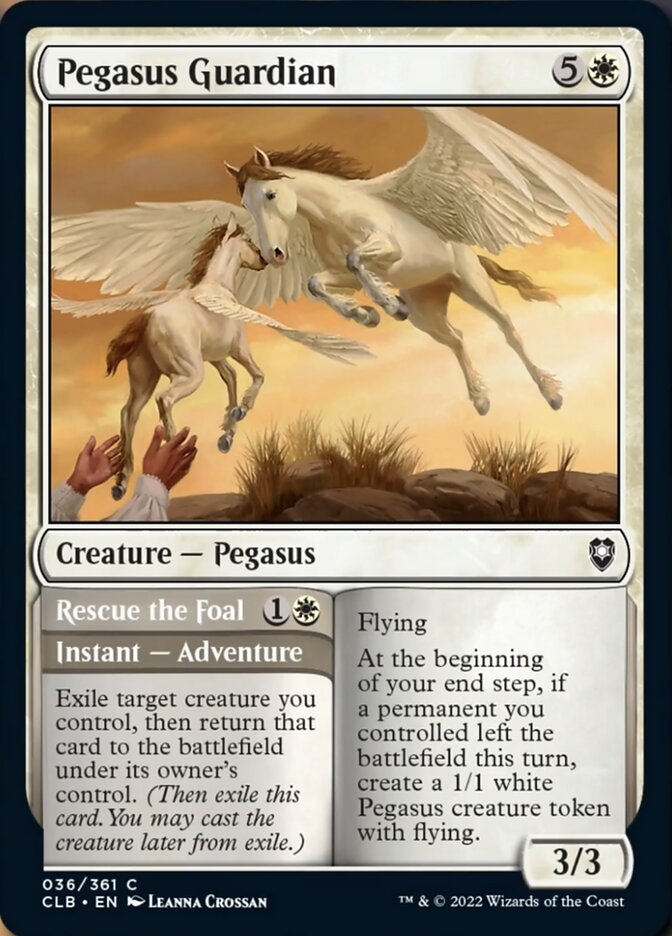 Pegasus Guardian // Rescue the Foal [Commander Legends: Battle for Baldur's Gate] | Gamers Paradise