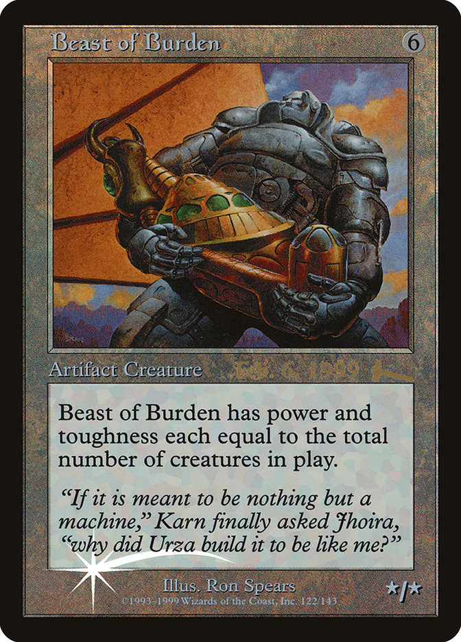Beast of Burden [Urza's Legacy Promos] | Gamers Paradise