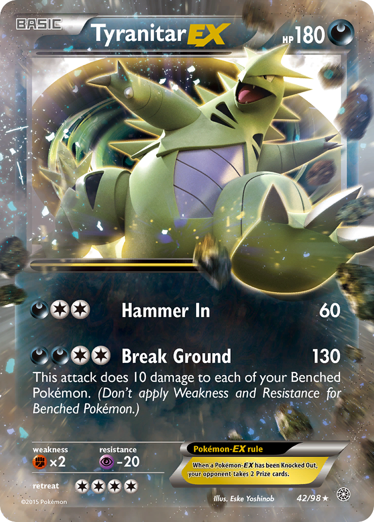 Tyranitar EX (42/98) [XY: Ancient Origins] | Gamers Paradise