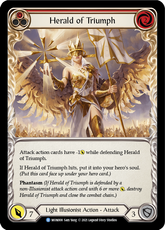 Herald of Triumph (Red) [MON008] 1st Edition Normal | Gamers Paradise