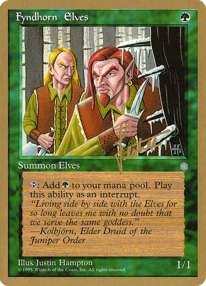 Fyndhorn Elves (Bertrand Lestree) [Pro Tour Collector Set] | Gamers Paradise