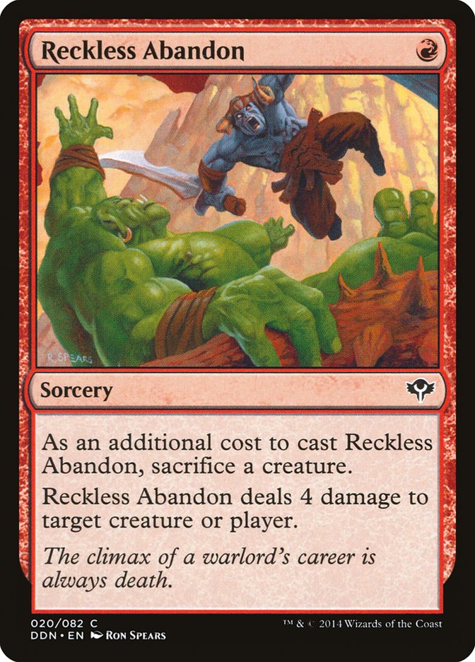 Reckless Abandon [Duel Decks: Speed vs. Cunning] | Gamers Paradise