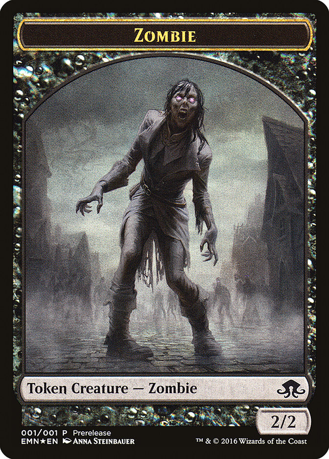 Zombie // Zombie Double-Sided Token [Eldritch Moon Prerelease Promos] | Gamers Paradise