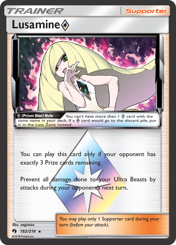 Lusamine (182/214) (Prism Star) [Sun & Moon: Lost Thunder] | Gamers Paradise