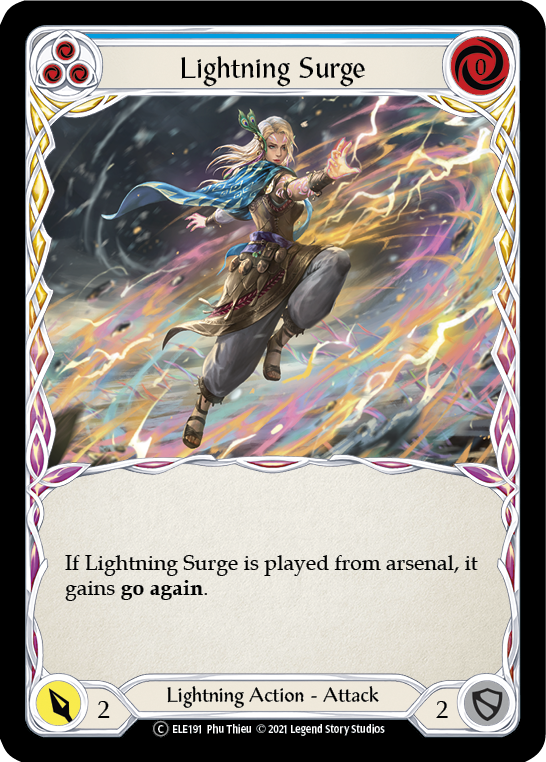 Lightning Surge (Blue) [U-ELE191] Unlimited Normal | Gamers Paradise