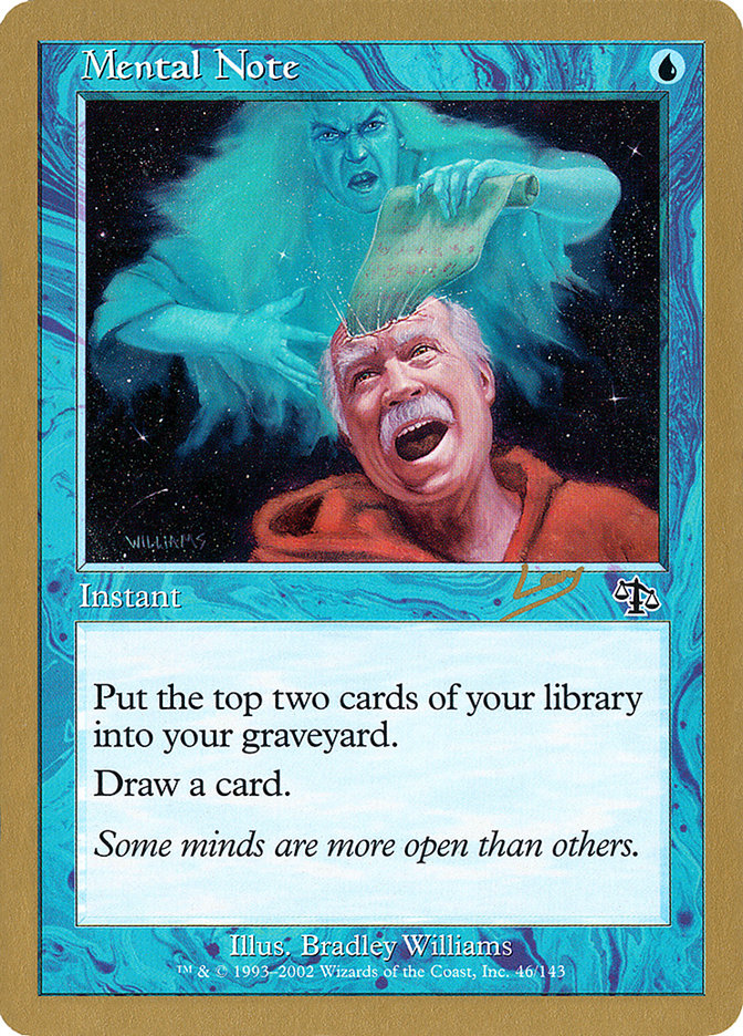 Mental Note (Raphael Levy) [World Championship Decks 2002] | Gamers Paradise