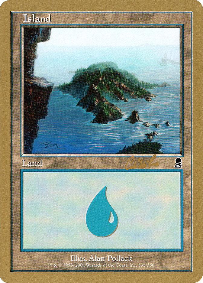 Island (cr335) (Carlos Romao) [World Championship Decks 2002] | Gamers Paradise