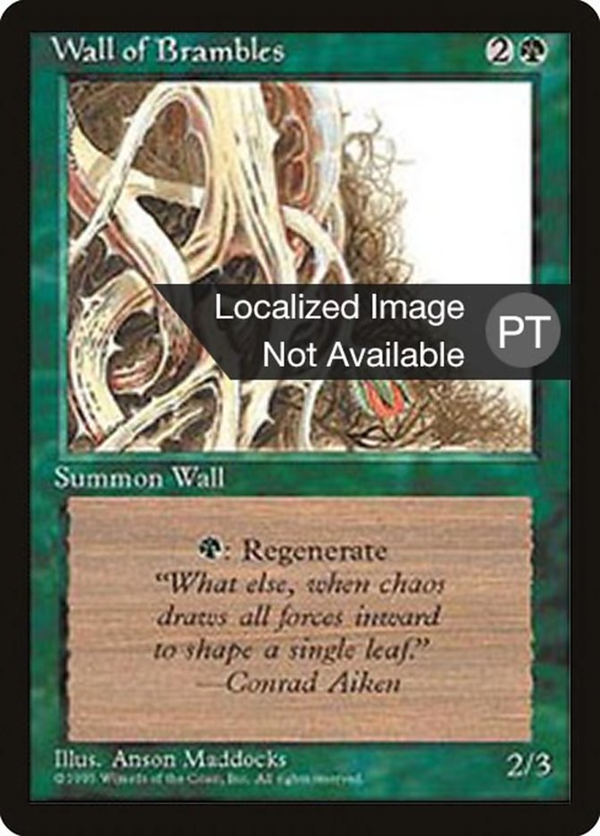 Wall of Brambles [Fourth Edition (Foreign Black Border)] | Gamers Paradise