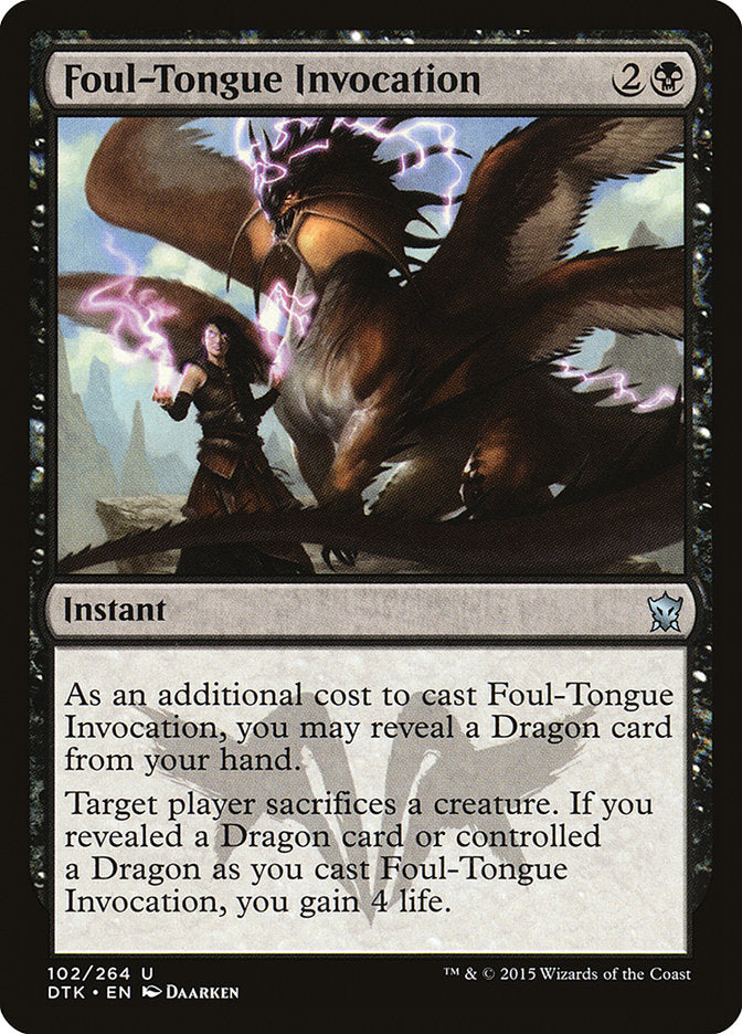 Foul-Tongue Invocation [Dragons of Tarkir] | Gamers Paradise