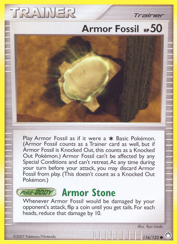 Armor Fossil (116/123) [Diamond & Pearl: Mysterious Treasures] | Gamers Paradise