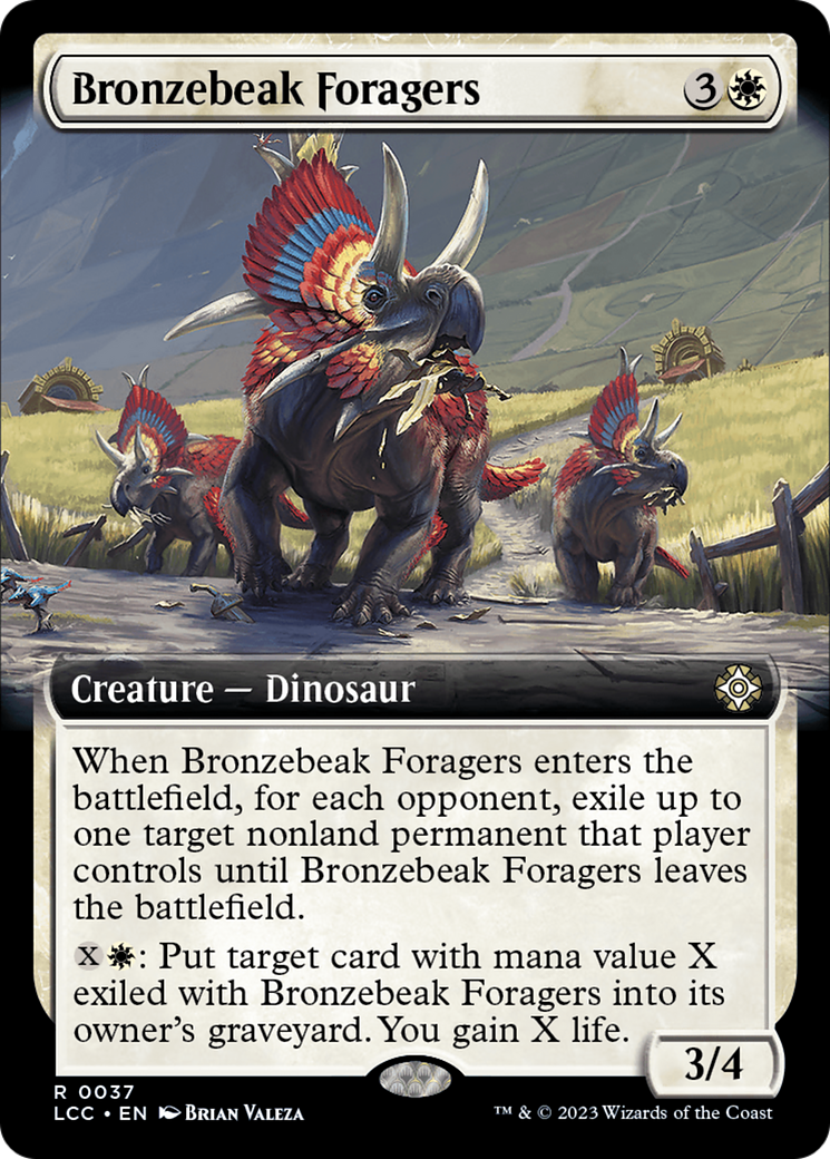 Bronzebeak Foragers (Extended Art) [The Lost Caverns of Ixalan Commander] | Gamers Paradise