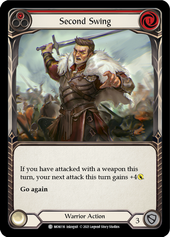 Second Swing (Red) [MON116-RF] 1st Edition Rainbow Foil | Gamers Paradise