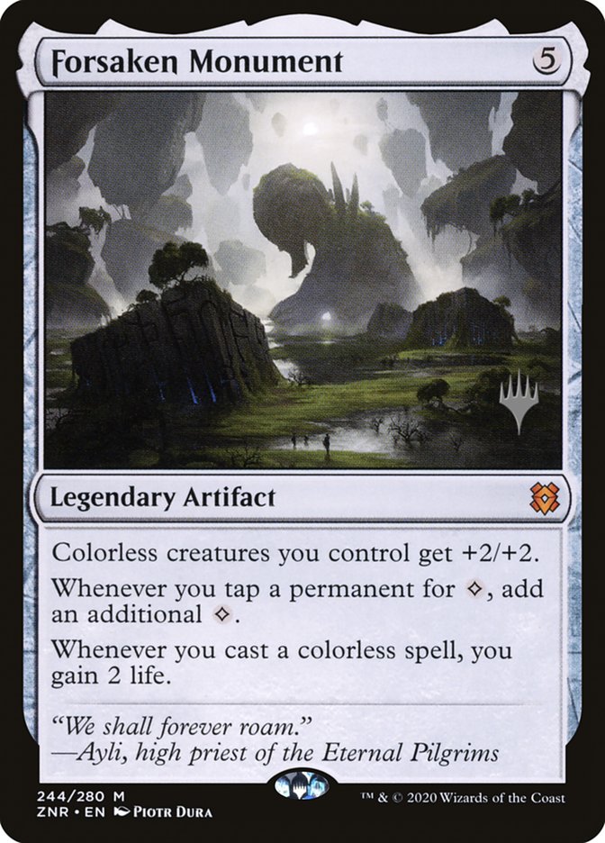 Forsaken Monument (Promo Pack) [Zendikar Rising Promos] | Gamers Paradise