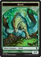 Beast (013) // Plant Double-Sided Token [Commander 2018 Tokens] | Gamers Paradise