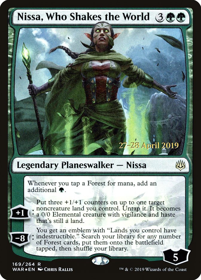 Nissa, Who Shakes the World [War of the Spark Prerelease Promos] | Gamers Paradise