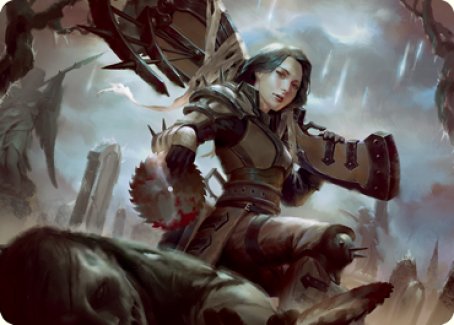 Sawblade Slinger Art Card [Innistrad: Crimson Vow Art Series] | Gamers Paradise