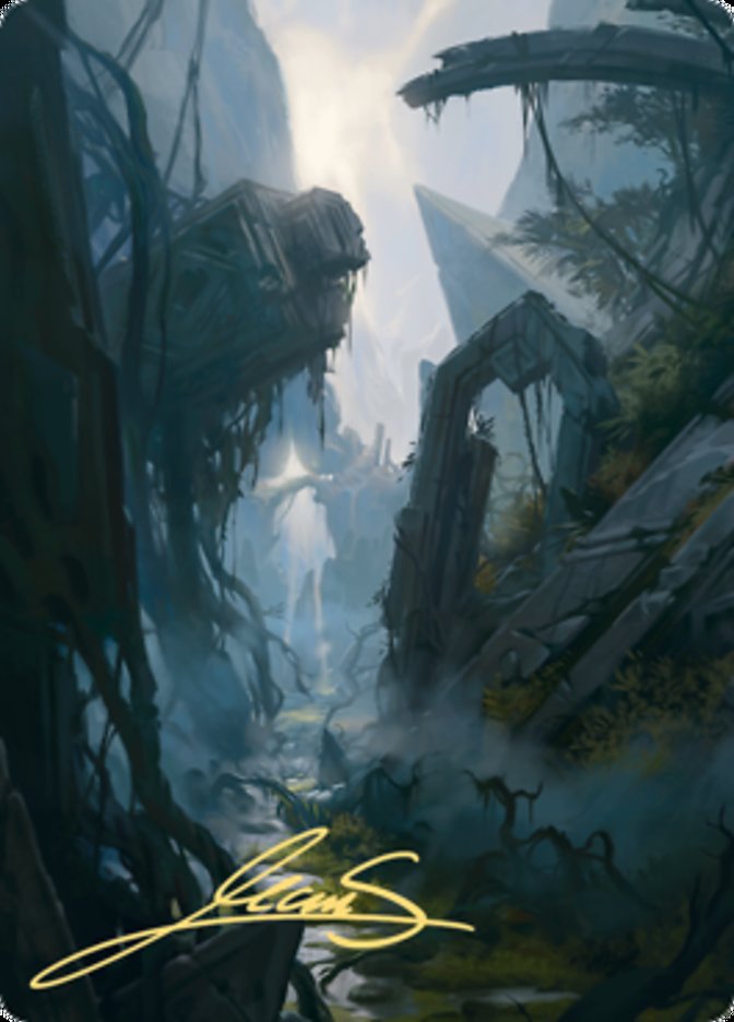 Swamp 2 Art Card (Gold-Stamped Signature) [Zendikar Rising Art Series] | Gamers Paradise