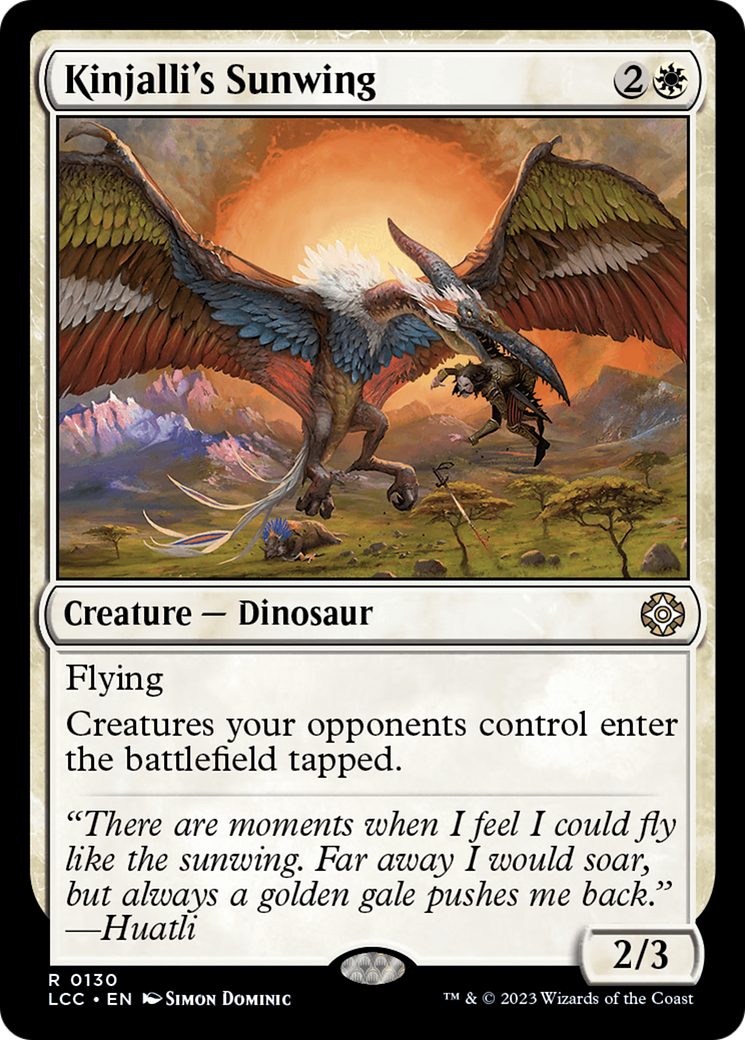 Kinjalli's Sunwing [The Lost Caverns of Ixalan Commander] | Gamers Paradise