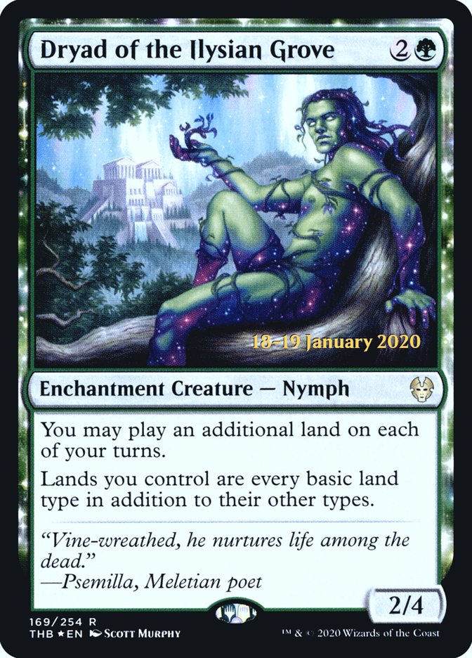 Dryad of the Ilysian Grove [Theros Beyond Death Prerelease Promos] | Gamers Paradise
