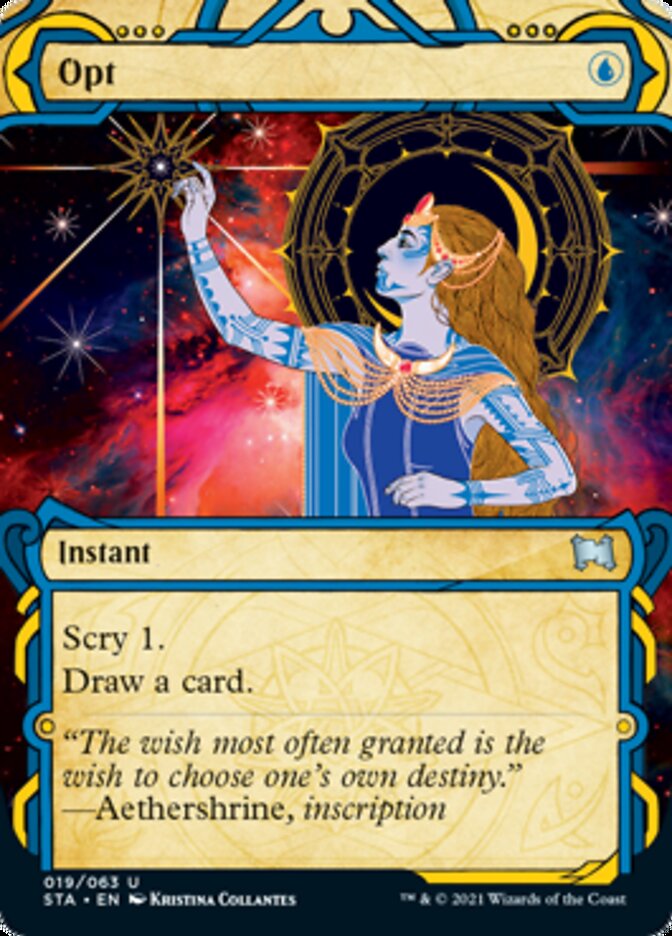 Opt (Foil Etched) [Strixhaven: School of Mages Mystical Archive] | Gamers Paradise