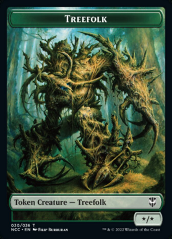 Treefolk // Spider Double-Sided Token [Streets of New Capenna Commander Tokens] | Gamers Paradise