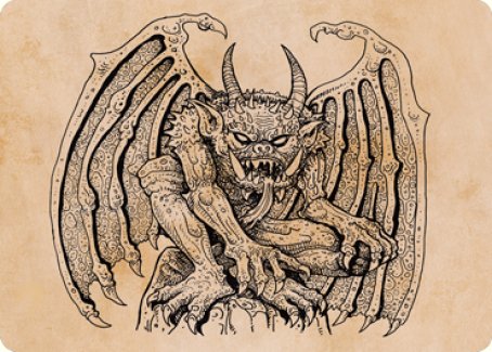 Cloister Gargoyle (Showcase) Art Card [Dungeons & Dragons: Adventures in the Forgotten Realms Art Series] | Gamers Paradise