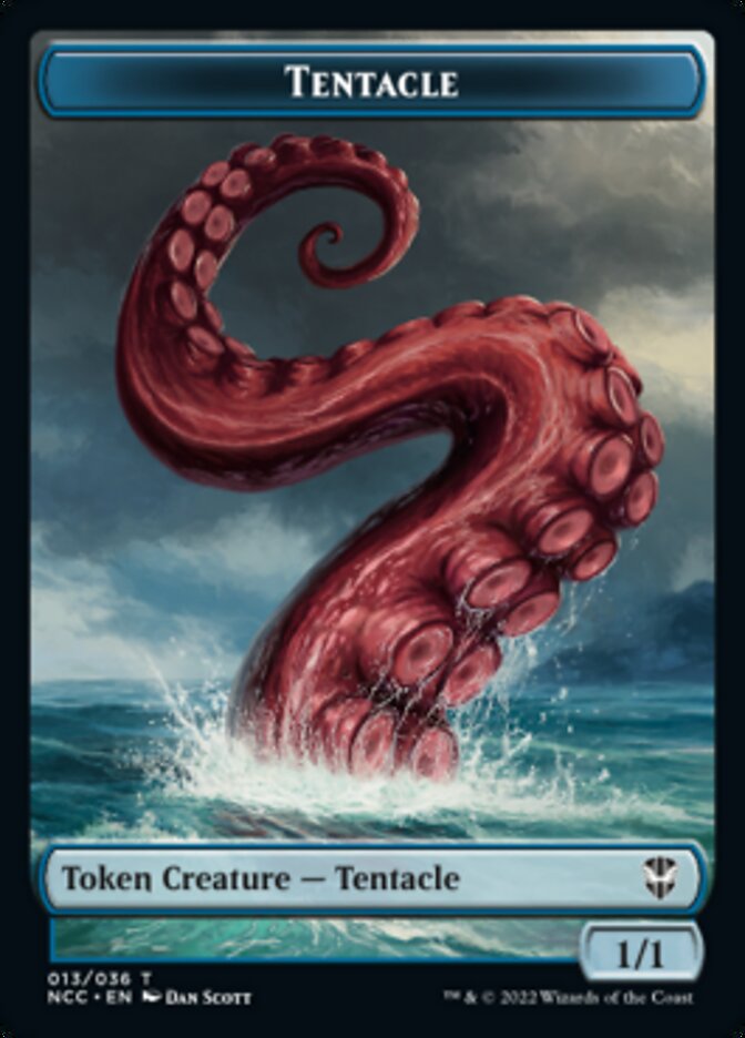 Tentacle // Champion of Wits Double-Sided Token [Streets of New Capenna Commander Tokens] | Gamers Paradise